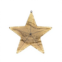 Lumière LED motif étoile de Noël blanc chaud, cadre en polyvinyle 3D, étanche IP44, décoration de jardin extérieur pour les fêtes