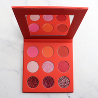 Individuelle Palette für Lidschatten Verpackung mit Schimmer-Finish für leichte dunkle fair-Hauttöne Trockene Lidschattenform