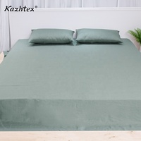 Drap de lit antibactérien longue durée - Linge en fibre d'argent, fibre d'artémisinine, literie résistante au lavage