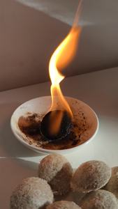 Boule de feu en <span class=keywords><strong>bois</strong></span> naturel imperméable, coupe-vent et efficace, artefact de feu extérieur - Product Image 5