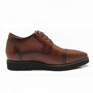 7 cm di altezza crescente pelle marrone formale ascensore Chukka <span class=keywords><strong>scarpe</strong></span> da <span class=keywords><strong>uomo</strong></span> <span class=keywords><strong>con</strong></span> <span class=keywords><strong>tacco</strong></span> nascosto 2.8 pollici Custom partito da <span class=keywords><strong>uomo</strong></span> <span class=keywords><strong>scarpe</strong></span> eleganti - Product Image 3