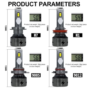 อุปกรณ์ตกแต่งรถยนต์ M16 65W ไฟ LED สำหรับรถยนต์ H4 H11 H7 9005 9006 ไฟสปอร์ตไลท์ LED พร้อมไดรเวอร์ในตัว 12V-60V ไฟตัดหมอก ไฟขับขี่ LED - Product Image 6