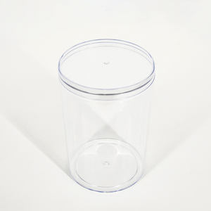 Faveurs de <span class=keywords><strong>mariage</strong></span> rondes de qualité alimentaire Lebles Boîte de rangement des aliments Conteneur Biscust Bouteilles pour animaux de compagnie avec couvercle - Product Image 2