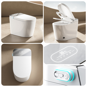 Inodoro Inteligente Moderno con Descarga Automática por Pedal, Función de Apagado por Corte de Energía, Control Remoto Integrado, Bidé sin Tanque, Alargado y Calefactado - Product Image 5