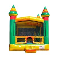 Château gonflable, petit lit de saut à domicile, combinaison toboggan, matériau PVC, capacité de 100 à 500 kg, garantie de 3 ans