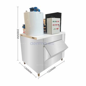 Máquina de Hielo en Escamas Comercial de Acero Inoxidable, Enfriamiento Rápido, Automática, de Alta Precisión, con Capacidad de 500 kg, para Producción de Hielo Granular - Product Image 4
