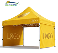 Tente pliante en aluminium imperméable de 10x10 pieds (3x3 m) pour salons professionnels, événements intérieurs et fêtes foraines