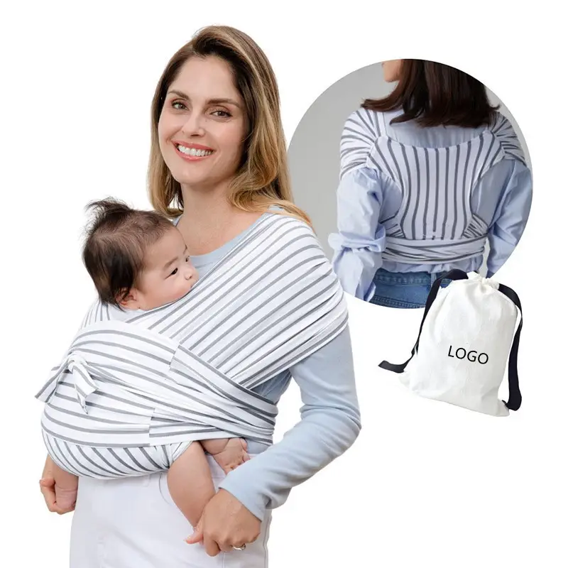 Factory Supply Extra Comfortable Design Cotton Newborn Sling Baby Carrier Wrap