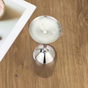 Custom Color Logo 260ml Stainless Steel <strong>Champagne</strong> <strong>Flute</strong> Unbreakable Metal Stem Wine Glass For Party Wedding Restaurant - Product Image 6