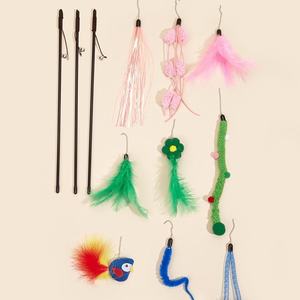 Jouets interactifs de luxe pour chats en gros – Ensemble de bâtons de jeu pour chats - Product Image 3