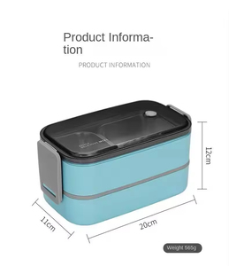 Large Capacity 1200ml Heatable Insulated PP Material Eco-friendly <b>Lunch</b> <b>Box</b> Leak-Proof 3-Compartment Design Portable High - Product Image 5