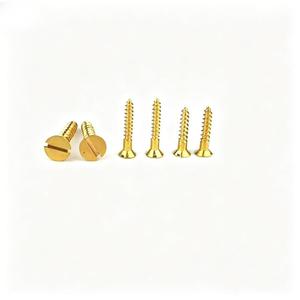 Tornillos autorroscantes de latón con cabeza avellanada y ranurada C2600 C2800 C3600, <span class=keywords><strong>precio</strong></span> de fábrica OEM, sujetadores para madera DIY - Product Image 5