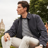 Veste de golf zippée pour homme, légère, résistante au vent et à l'eau, coupe ample, style vintage, décontractée, vêtement d'extérieur, possibilité d'ajouter un logo personnalisé