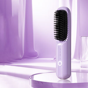 Peigne à cheveux sans fil, mini, léger, portable, lisseur sans fil alimenté par batterie, ions négatifs - Product Image 1