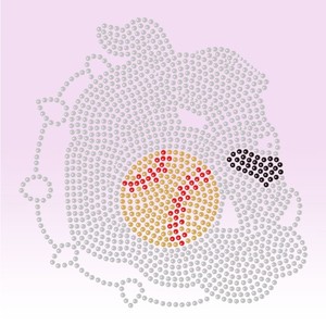 Diseño de transferencia termoadhesiva de diamantes de imitación para pelota de béisbol <span class=keywords><strong>Hey</strong></span> Battar Battar - Product Image 4
