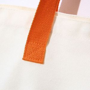 Sac fourre-tout en toile vierge avec fermeture éclair, promotionnel OEM, sac à bandoulière pour étudiant avec logo personnalisé, sac à main de rangement polyvalent - Product Image 3