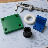 Kundenspezifische OEM CNC-gefräste Kunststoffteile UHMWPE PTFE Nylon POM Zahnräder Buchsen Ringe Blöcke Zeichnungsbasierte Multi-Material-Produktion