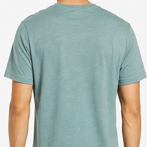 เสื้อยืดคอกลมผู้ชาย คอลเลคชั่นฤดูร้อน ผ้าฝ้าย สีพื้น เรียบง่าย ทรงเข้ารูป สั่งทำได้ ใส่สบายๆ ขายดี - Product Image 3