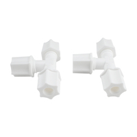 Conector en T de Plástico JACO de 1/4 y Mangueras, Conector de Tubo de Plástico para Sistema de Filtro de Agua Doméstico RO