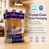 Sacs à pain micro-perforés en PP de qualité alimentaire pour machine automatique d'emballage de boulangerie, vente en gros