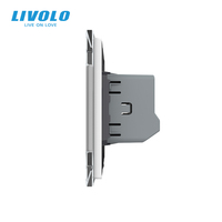 Interruptor de Pared Táctil Capacitivo de Doble Control y 2 Botones LIVOLO con Certificación CE, Accesorios Eléctricos para Proyectos Residenciales y Hoteles