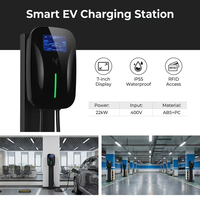 7KW 单相 32A Type2 电动汽车充电壁挂式充电站 4G 网络应用程序控制家用交流电动汽车充电器 CE 认证