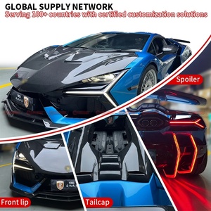 ชุดแต่ง Lamborghini Revuelto อัพเกรดเป็นสไตล์ DK คาร์บอนไฟเบอร์แห้ง ประกอบด้วยลิ้นหน้า สเกิร์ตข้าง ฝากระโปรงหน้า สปอยเลอร์หลัง ดิฟฟิวเซอร์หลัง - Product Image 1