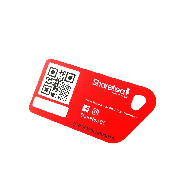 Share Info Personalizado No estándar 13,56 Mhz Etiqueta RFID Tarjeta táctil de PVC Tarjeta NFC