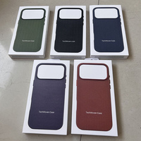 Coque TechWoven avec logo personnalisé pour iPhone 17 Pro Coque de téléphone de luxe à animation magnétique pour iPhone 17 Pro Max