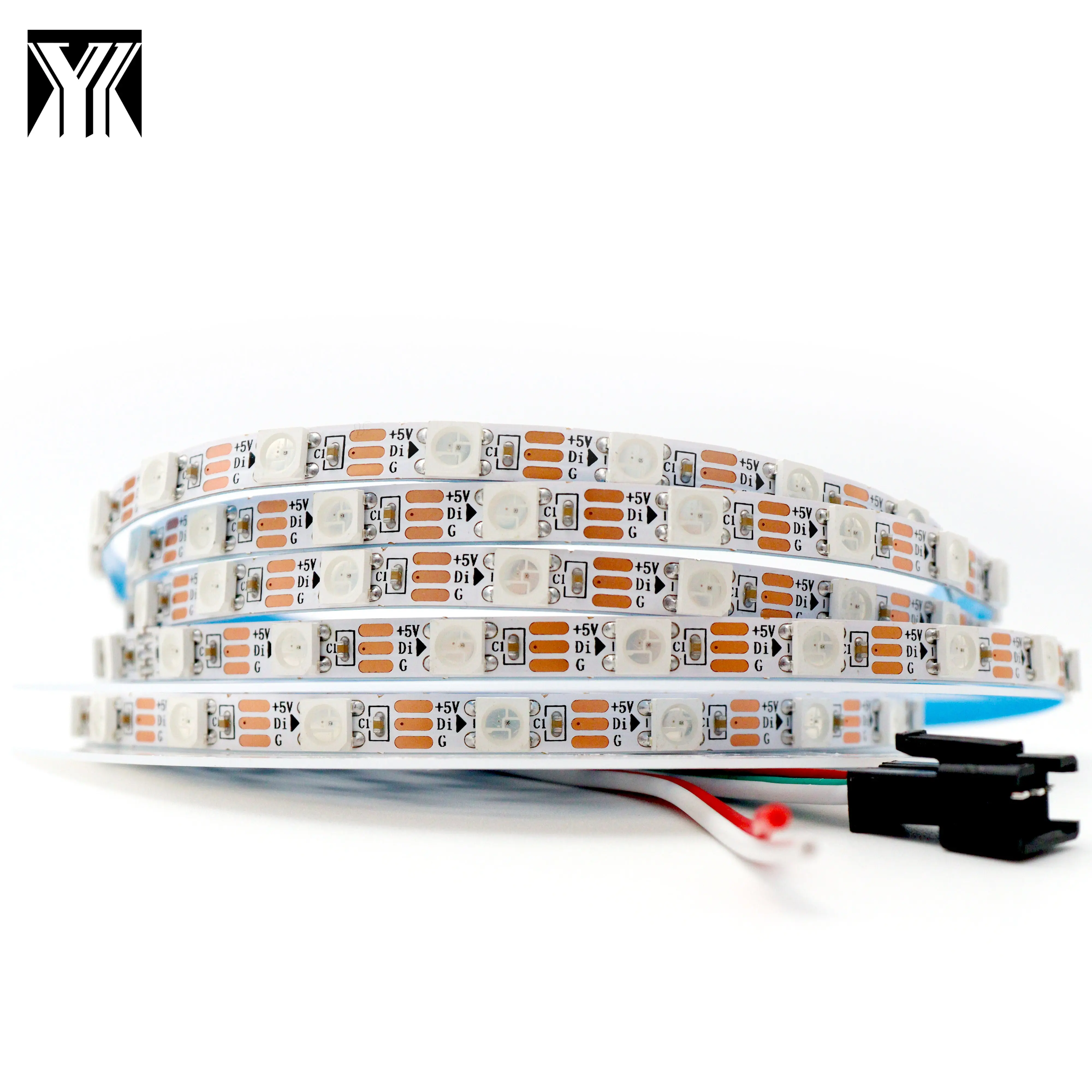Tira de luces LED RGB direccionable, 5V, 5050, 60led, mágico, Digital, IP20, IC integrado, 2812, color mágico