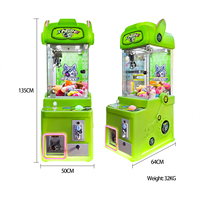 Mini machine de jeu d'arcade à griffes, distributeur de jouets transparent pour cadeaux de luxe