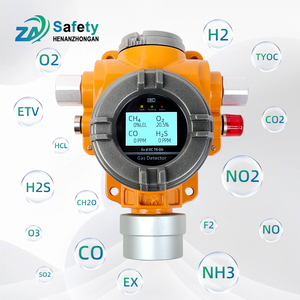 Treo tường đa <span class=keywords><strong>Gas</strong></span> Detector văn phòng phẩm loại 4 <span class=keywords><strong>Gas</strong></span> Detector Relay 4-20mA RS485 Đầu ra báo động khí - Product Image 2