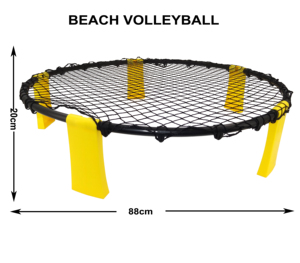 <span class=keywords><strong>Set</strong></span> da Beach Volleyball con <span class=keywords><strong>3</strong></span> Palloni, Rete e Borsa per il Trasporto, Perfetto per Spiaggia, Giardino, Prato e Parco - Product Image 1