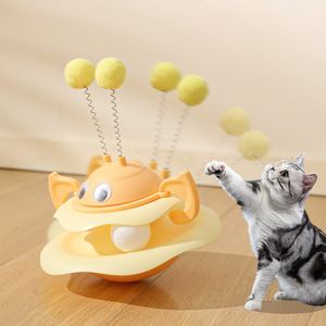 2025 di fabbrica nuova palla di gatto interattivo Teaser per animali domestici giocattoli Laser intelligenti per la fornitura di gatti per interni Bee Tumbler gatto Teaser giocattoli - Product Image 5