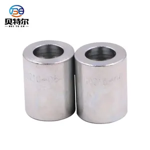 Karbon dilapisi seng putih selang Ferrule Bushing kaus kaki penutup Terminal 00210-06