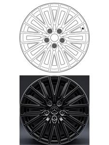 Cerchi Forgiati Personalizzati da 18 19 20 21 22 23 Pollici PCD 5x112 5x114.3 5x120 Cerchi Monoblocco per Auto Nero Lucido/Argento - Product Image 2