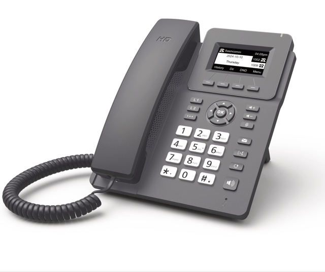 EXCELLTEL Economical IP Business Phone High Quality IPH213P 2 SIP Accounts VoIP Phone Backlit Color Screen POE Support 1 Year