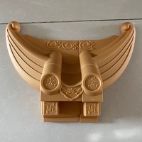 Tuiles de toiture en plastique PP de style chinois traditionnel avec support – Options Or/Rouge/Gris pour murs décoratifs et corniches