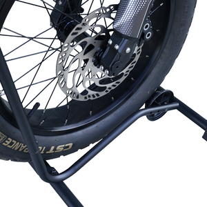 Grand présentoir de vélo de qualité supérieure ensemble de supports de stationnement d'affichage de vélo électrique noir - Product Image 5