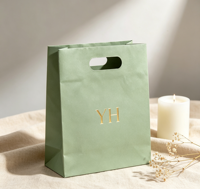 Maßgefertigte Großhandels-Geschenktüten aus Dickem Karton mit Geprägtem Logo, Mehrfarbig, Rechteckig, Umweltfreundlich und Recycelbar