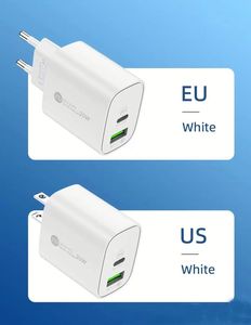 High Quality US EU <b>Plug</b> 20W Charger PD Fast Charging <b>USB</b> C Power <b>Adapter</b> for Phones - Product Image 2