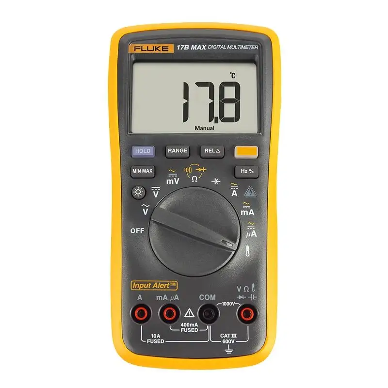 Fluke 17BMAXプロフェッショナルデジタルマルチメーターADDC電圧電流抵抗静電容量マルチメーターテスター