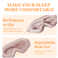 Masque de sommeil 3D pour les yeux, nouveau design, logo personnalisé, masque de sommeil pour les yeux, bandeau pour les yeux pour dormir la nuit, voyager, faire la sieste