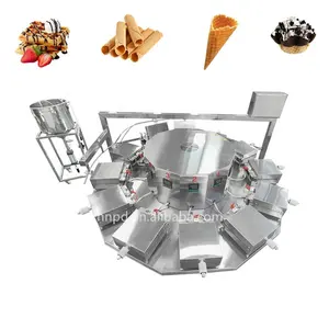 Hot Sale Custom Mold Industrial Commercial Equipment Wafer Egg Roll Waffle Maker Ice Cream Cone Make Machine