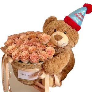 Cartoon Melody Cinnamoroll <span class=keywords><strong>Kitty</strong></span> Plush Boneca Criativo Flor Urso De Pelúcia Rose Bouquet Valentine Natal Presente Graduação - Product Image 1