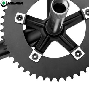 Manivelle de vélo en alliage d'aluminium 48T 170mm pour vélo de piste, ensemble de manivelle pour vélo à vitesse unique et à pignon fixe - Product Image 4