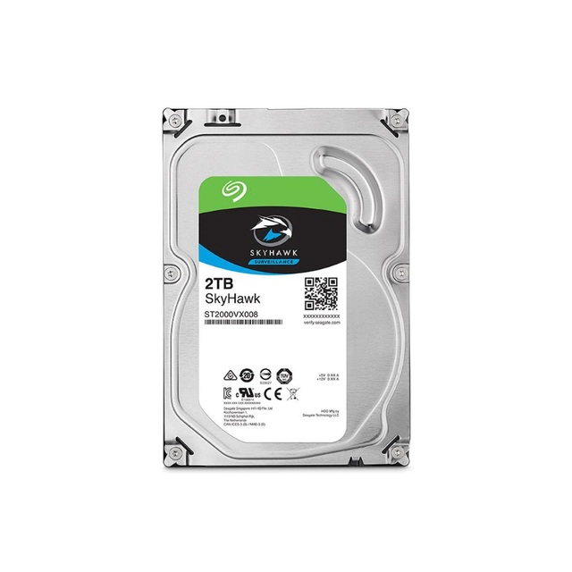 SkyHawk 2TB Hard Drive SATA3 6Gb/s 64MB 3.5-Inch Internal Drive (ST2000VX008) For DVR