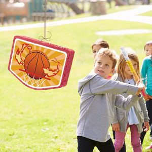 Craquelins à tirer sur le thème du basketball <span class=keywords><strong>pour</strong></span> décorations d'<span class=keywords><strong>anniversaire</strong></span> d'enfants, fournitures de fête sportive, boîte à bonbons surprise - Product Image 2