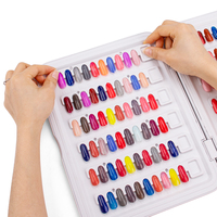 Wow! 2024 nouveauté ongles conseils Swatch pratique acrylique vernis à ongles Gel nuancier affichage boîte livre ongles Gel couleur livre
