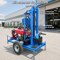 200m Foreuse de Puits d’Eau Portable Remorquable 35HP Diesel Pompe à Boue Machine de Forage de Puits d’Eau Irrigation Agricole